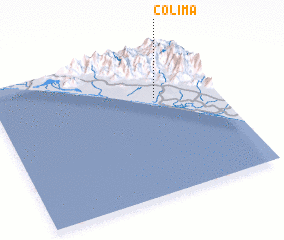 3d view of Colima