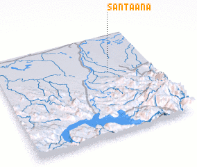 3d view of Santa Ana