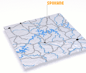 3d view of Spokane