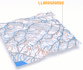 3d view of Llano Grande