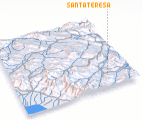 3d view of Santa Teresa