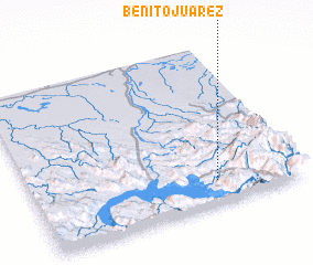 3d view of Benito Juárez