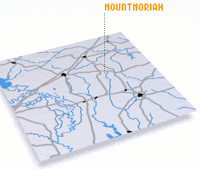 3d view of Mount Moriah