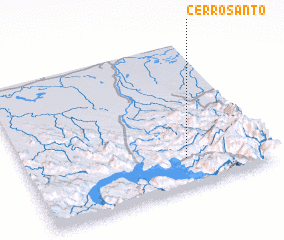 3d view of Cerro Santo