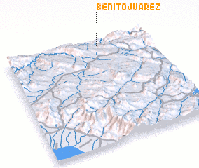 3d view of Benito Juárez