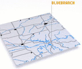 3d view of Blue Branch