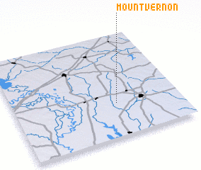 3d view of Mount Vernon