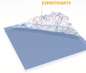 3d view of Espíritu Santo