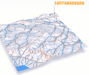 3d view of Santa Bárbara