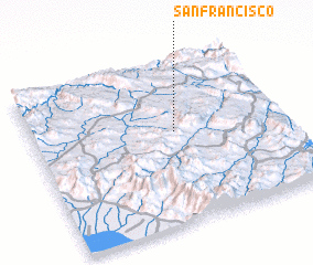 3d view of San Francisco