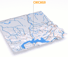 3d view of Chicago