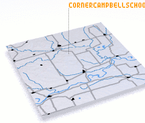 3d view of Corner Campbell School