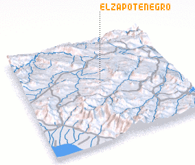 3d view of El Zapote Negro