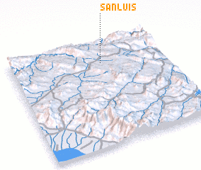 3d view of San Luis