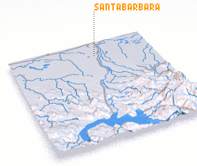 3d view of Santa Bárbara