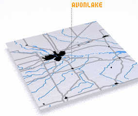 3d view of Avon Lake