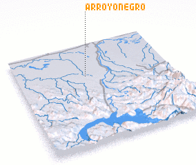 3d view of Arroyo Negro