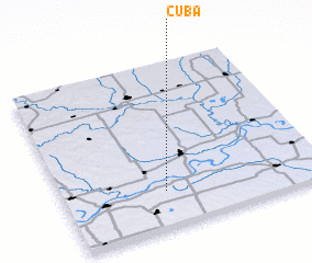 3d view of Cuba