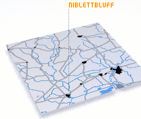 3d view of Niblett Bluff