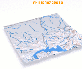 3d view of Emiliano Zapata