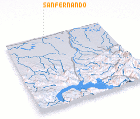 3d view of San Fernando