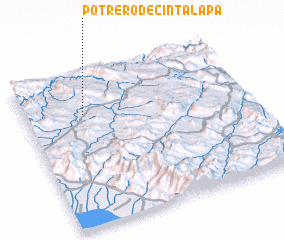 3d view of Potrero de Cintalapa