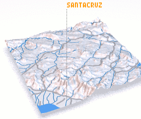 3d view of Santa Cruz