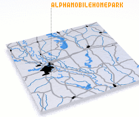 3d view of Alpha Mobile Home Park