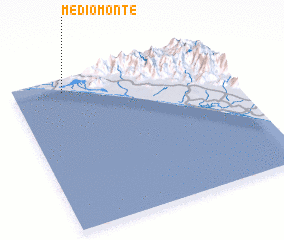 3d view of Medio Monte