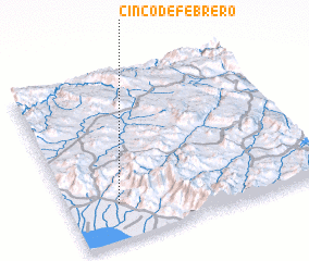 3d view of Cinco de Febrero