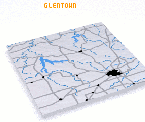 3d view of Glen Town