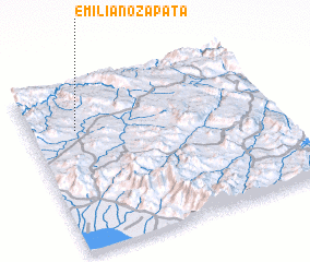 3d view of Emiliano Zapata