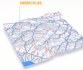 3d view of San Nicolás