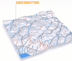 3d view of San Sebastian