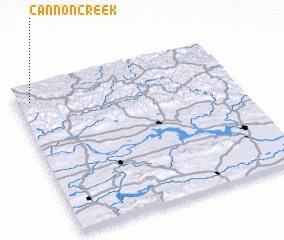 3d view of Cannon Creek