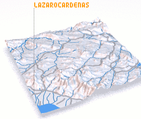 3d view of Lázaro Cárdenas