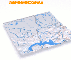 3d view of San Pedro Mexcapala