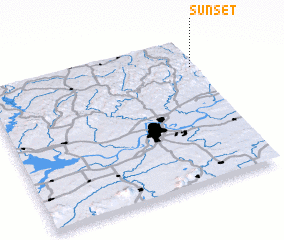 3d view of Sunset