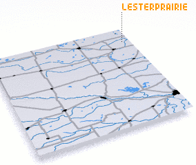 3d view of Lester Prairie