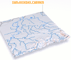 3d view of San José del Carmen