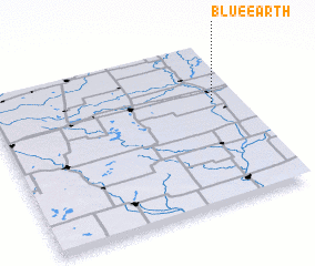 3d view of Blue Earth