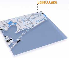 3d view of Lovell Lake