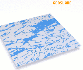 3d view of Gods Lake