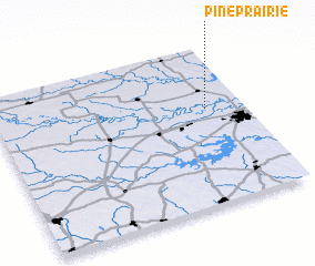 3d view of Pine Prairie