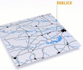 3d view of Red Lick