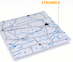 3d view of Stockholm