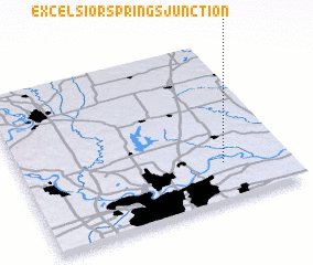 3d view of Excelsior Springs Junction