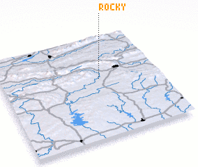 3d view of Rocky