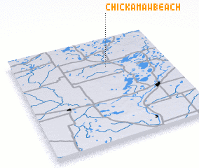 3d view of Chickamaw Beach