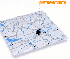 3d view of South Fort Smith